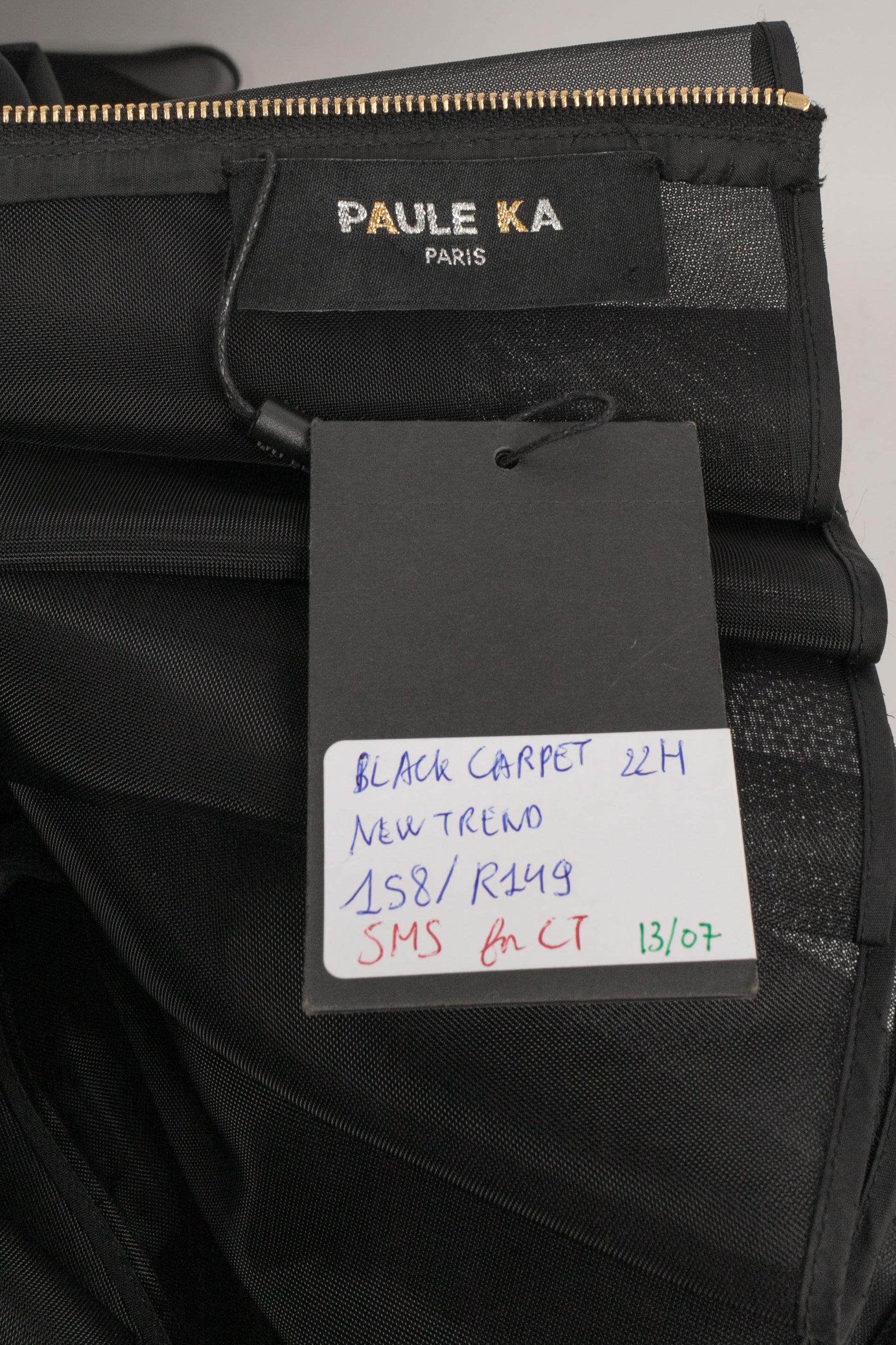 Vestido/falda bustier de tul negro Paule Ka 3