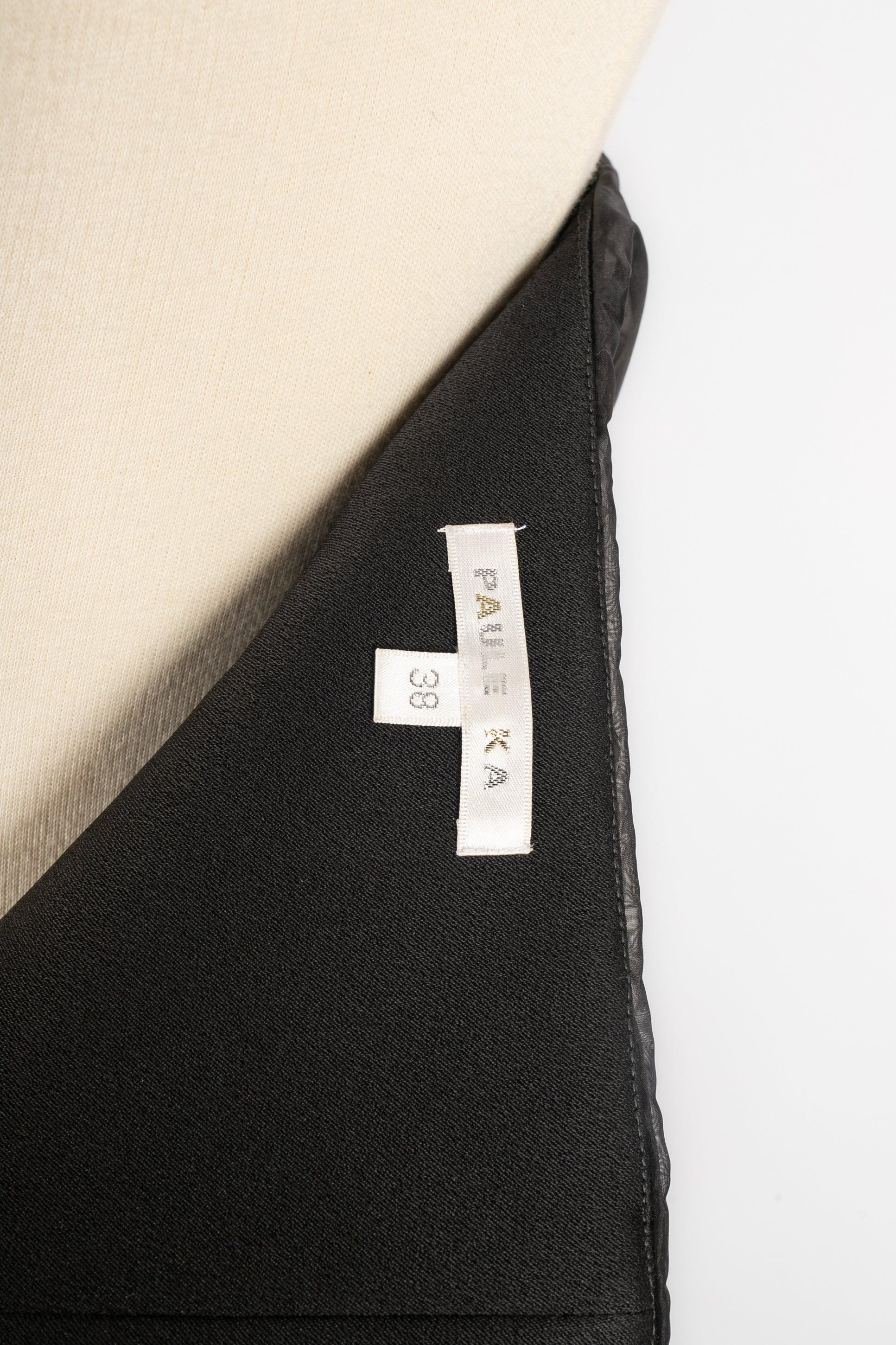 Paule Ka Bustier Long Black Taffeta Dress For Sale 5