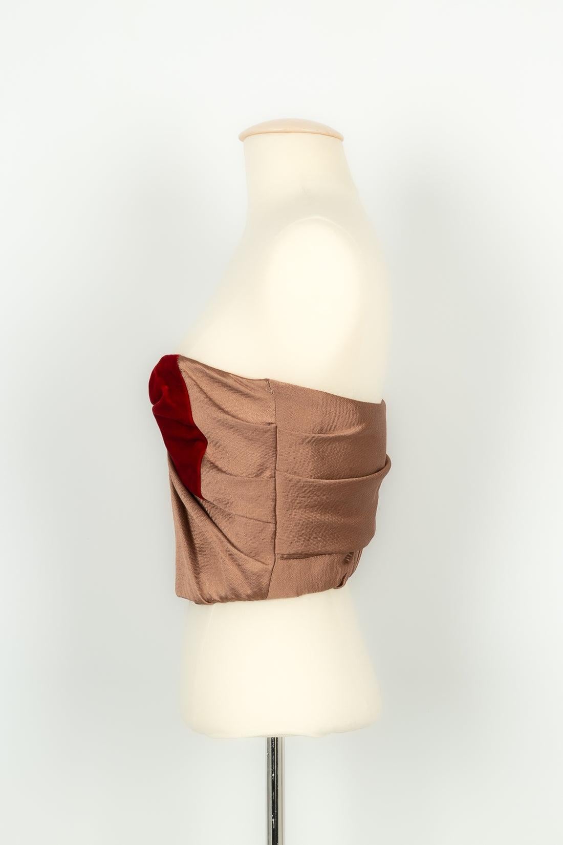 Donna Paul Ka Bustier Top invernale in seta e velluto, 2016 in vendita