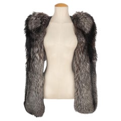 Paule Ka Fur Sleeves with Ties on Back