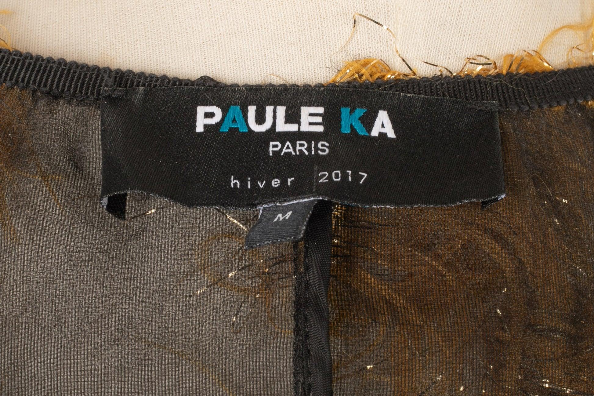 Paul Ka Giacca lunga nera Organdie, 2017 in vendita 4
