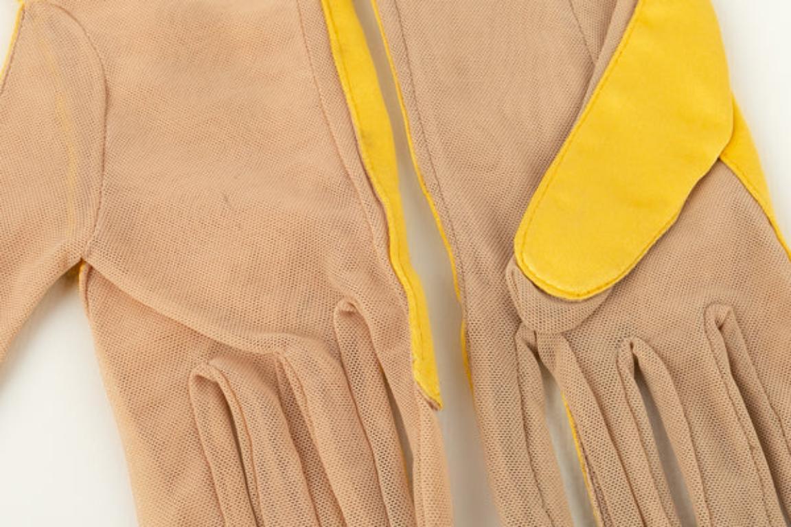Guantes largos Paule Ka de satén y tul en venta 2