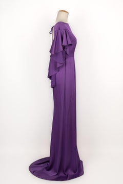 Paule Ka Long Purple Maxi Dress
