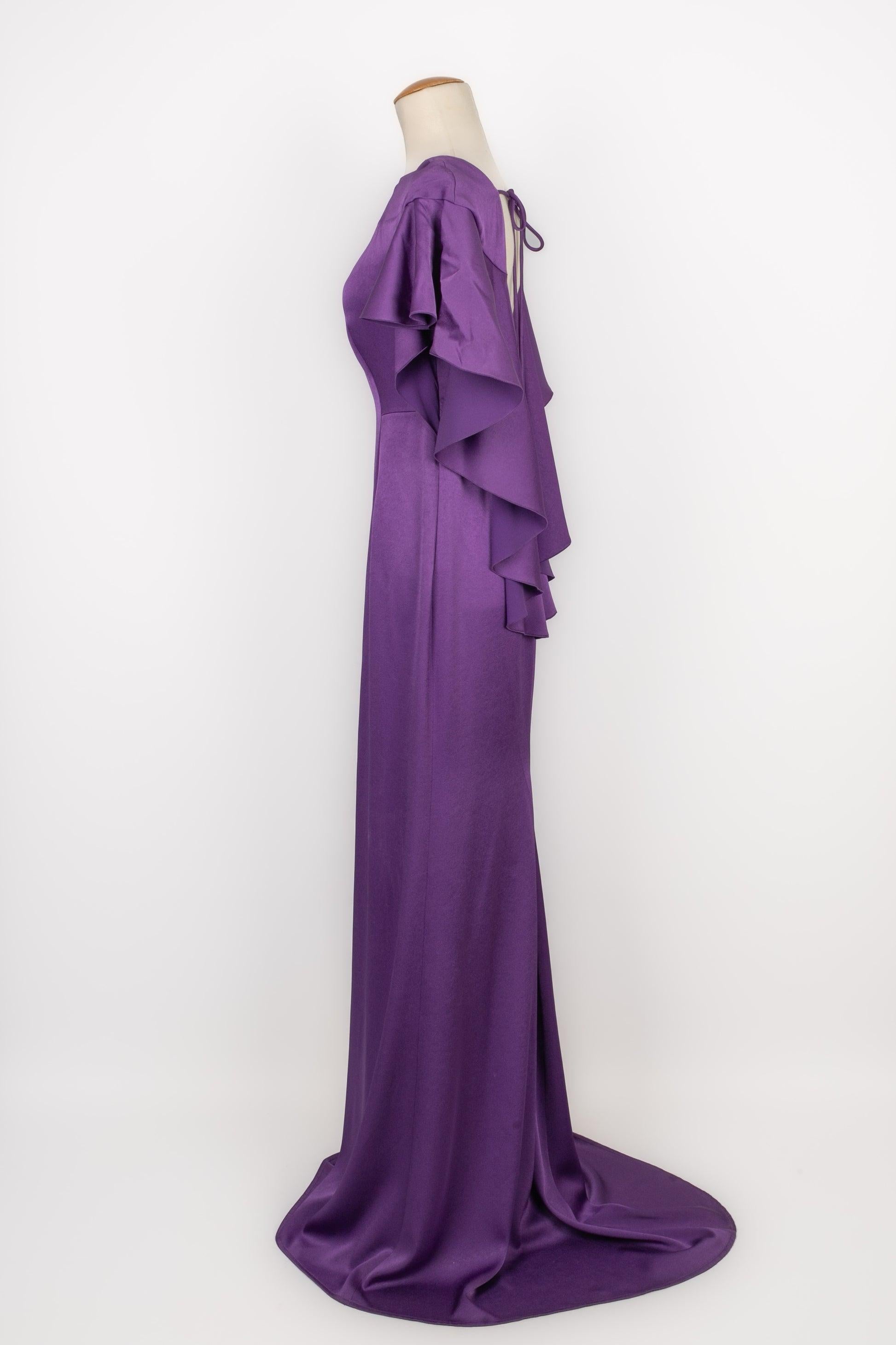 Women's Paule Ka Long Purple Maxi Dress For Sale