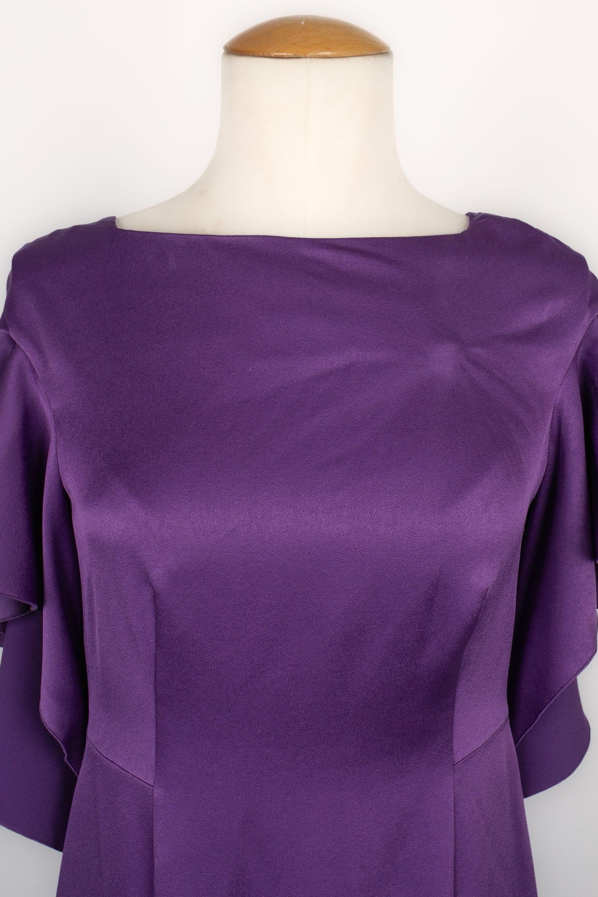 Paule Ka Long Purple Maxi Dress For Sale 2