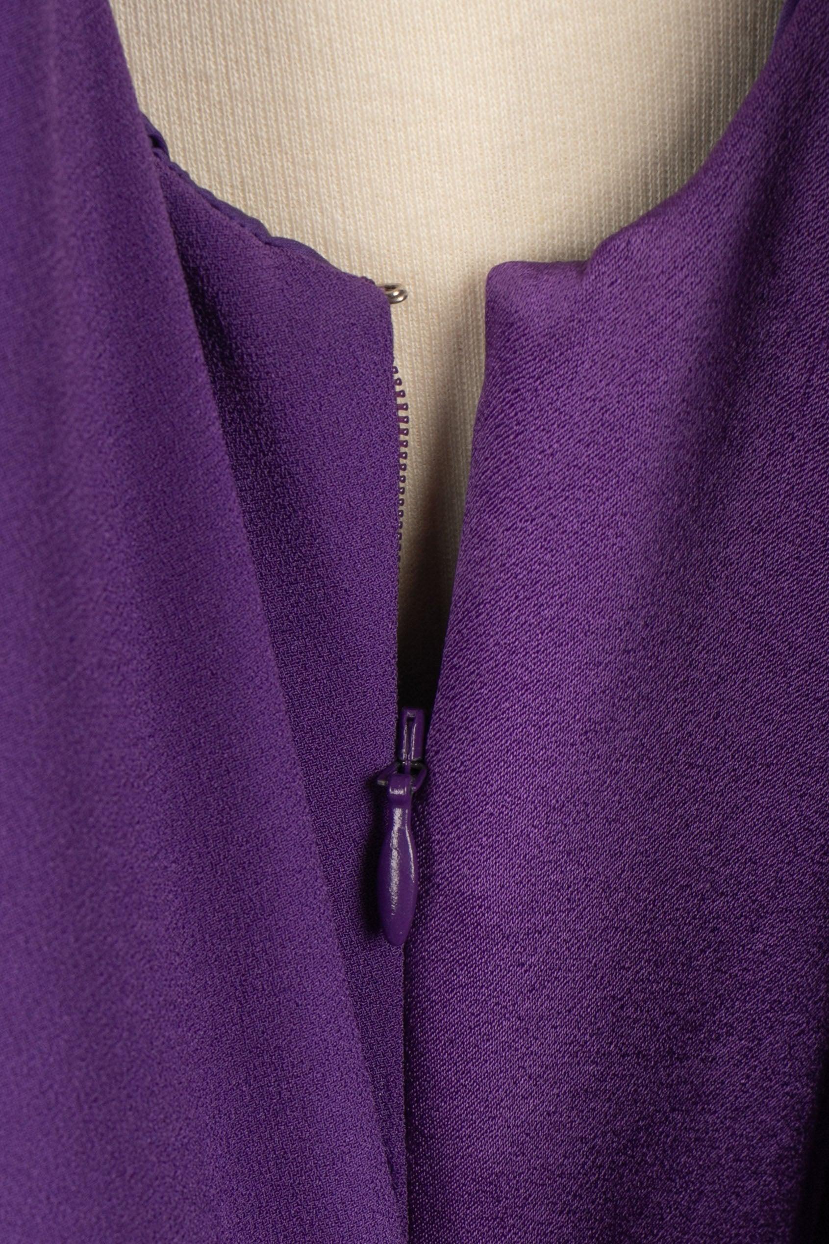 Paule Ka Long Purple Maxi Dress For Sale 3