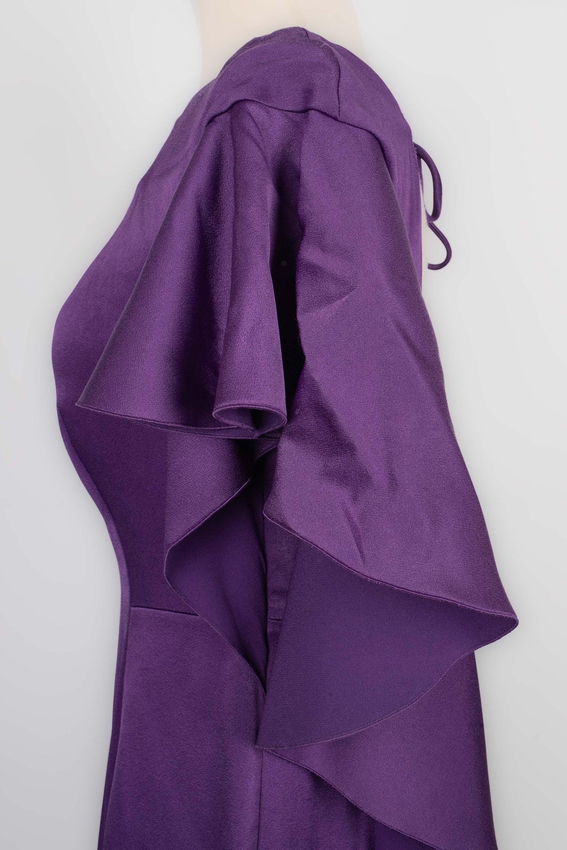 Paule Ka Long Purple Maxi Dress For Sale 4
