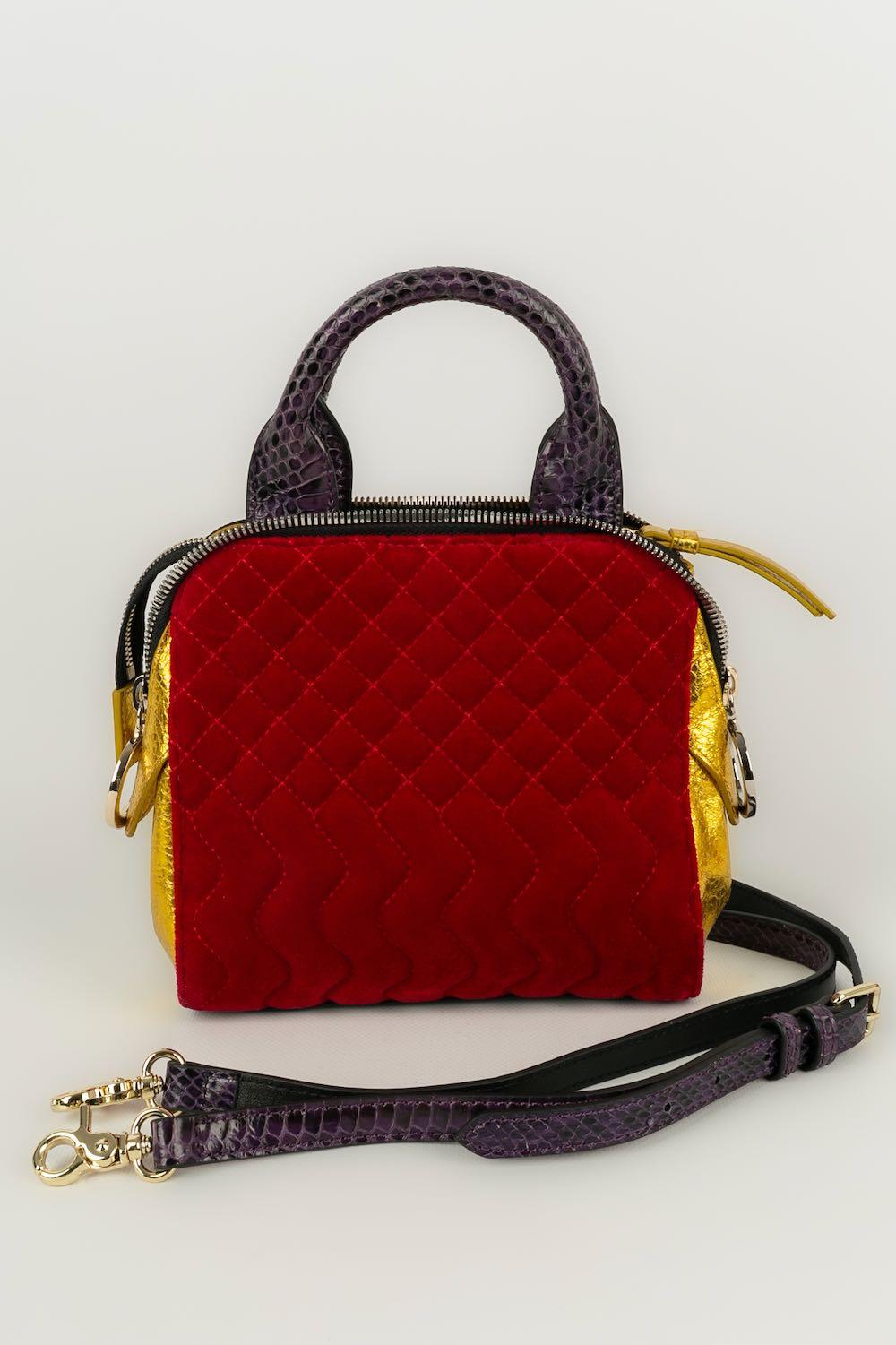 Paule Ka Multicolored Shoulder Bag In Excellent Condition For Sale In SAINT-OUEN-SUR-SEINE, FR