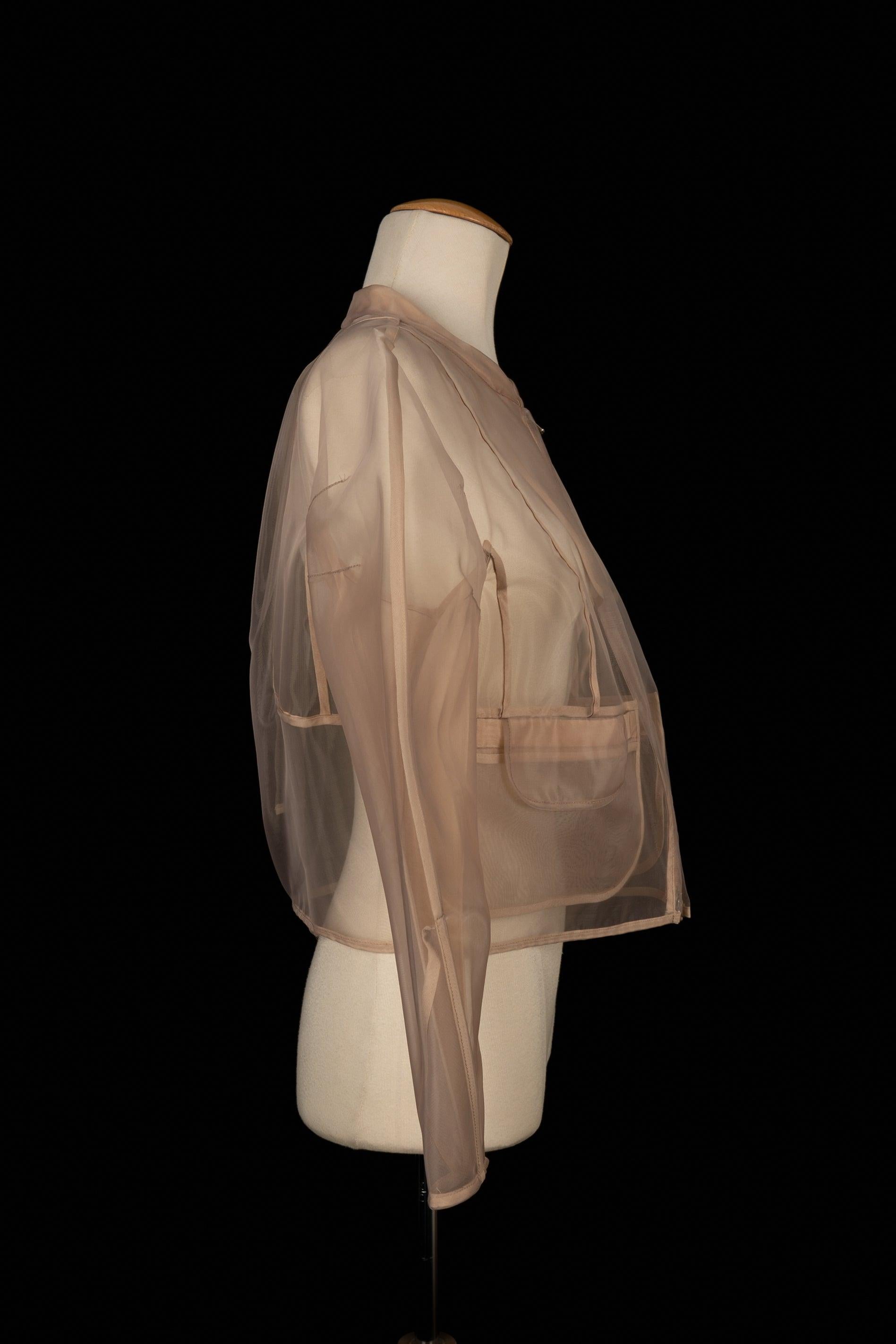 Paule Ka Nude Nylon Jacket In Excellent Condition In SAINT-OUEN-SUR-SEINE, FR