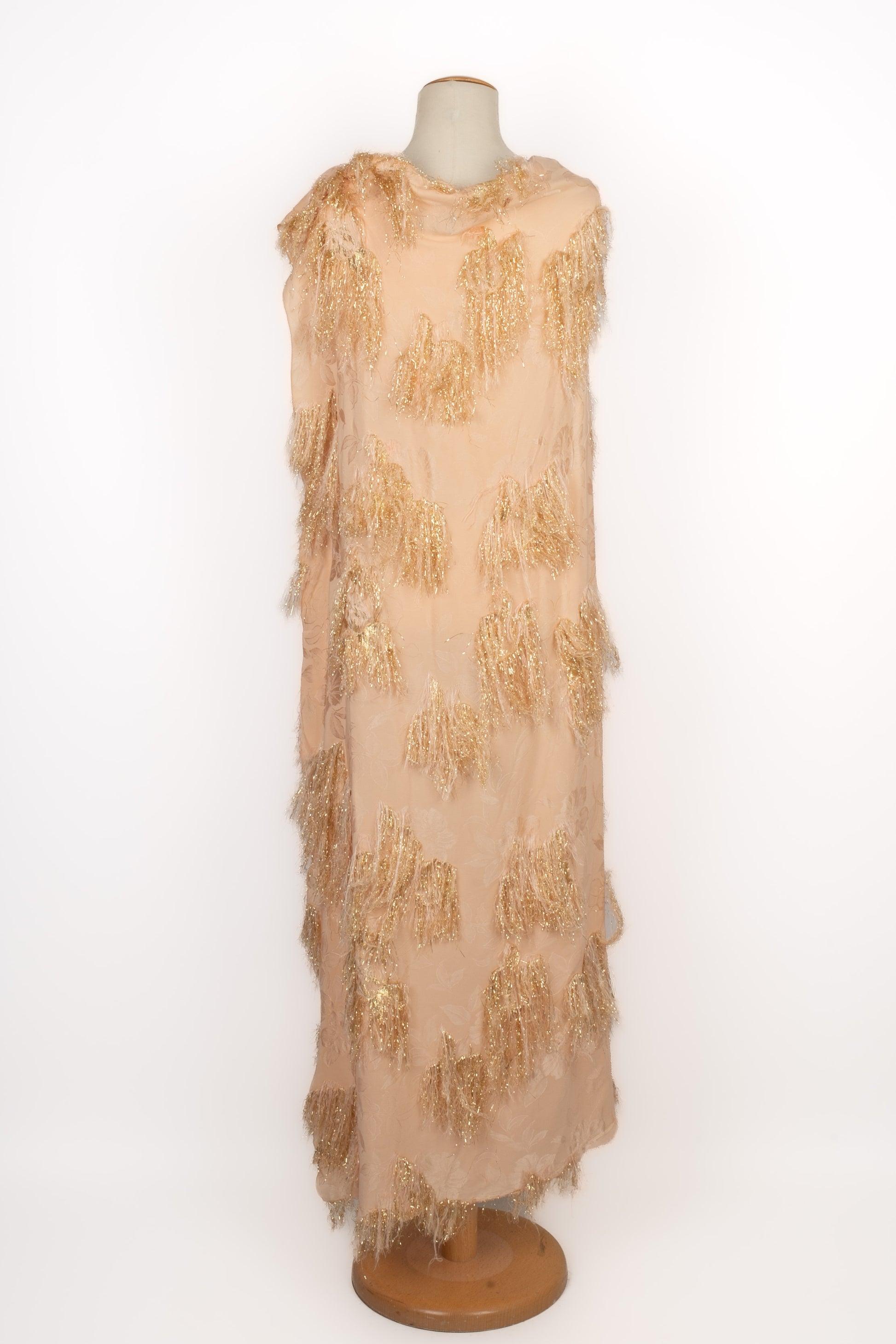 Paule Ka Powder-pink Silk Dress Winter, 2017 In Excellent Condition For Sale In SAINT-OUEN-SUR-SEINE, FR