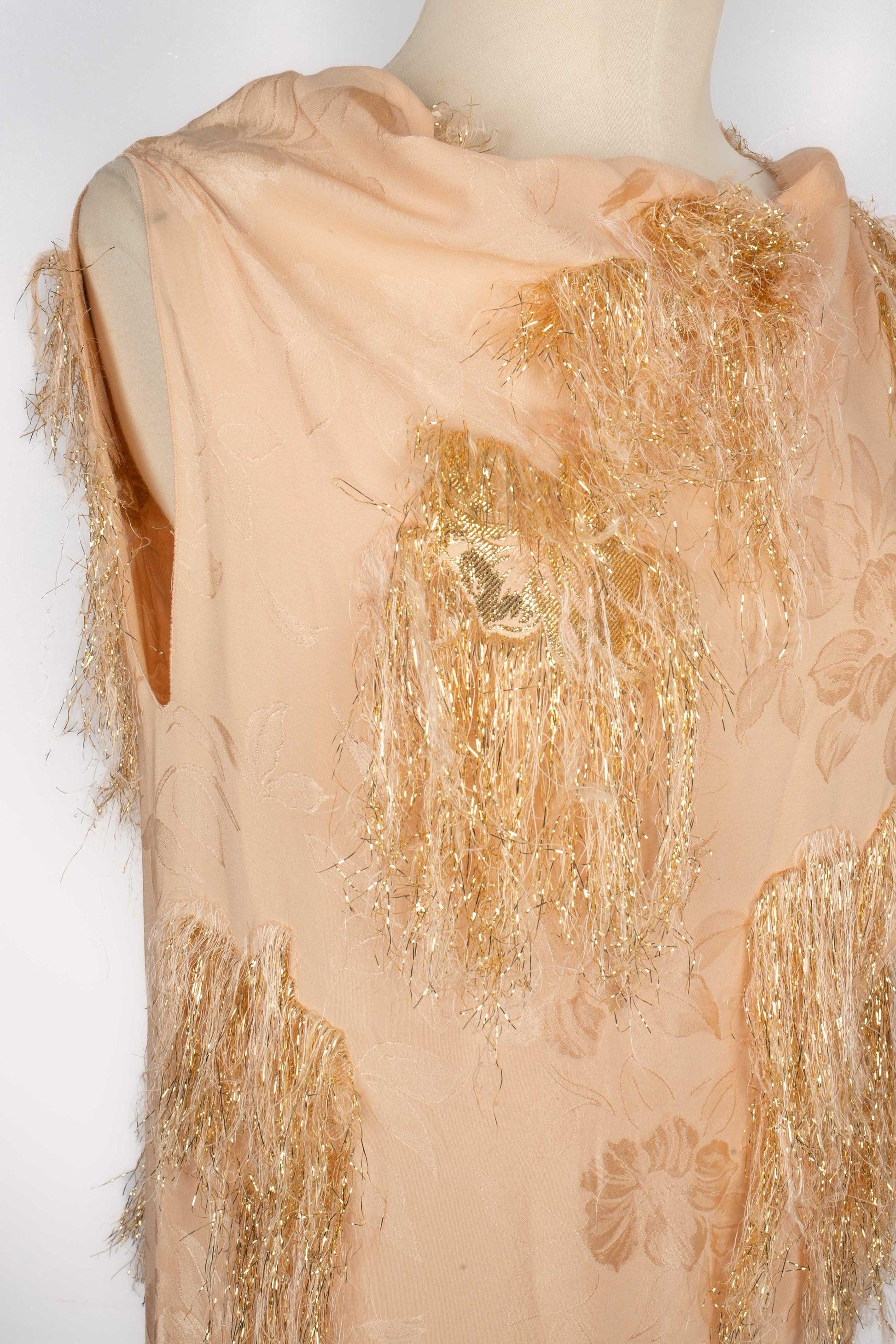 Paule Ka Powder-pink Silk Dress Winter, 2017 For Sale 3