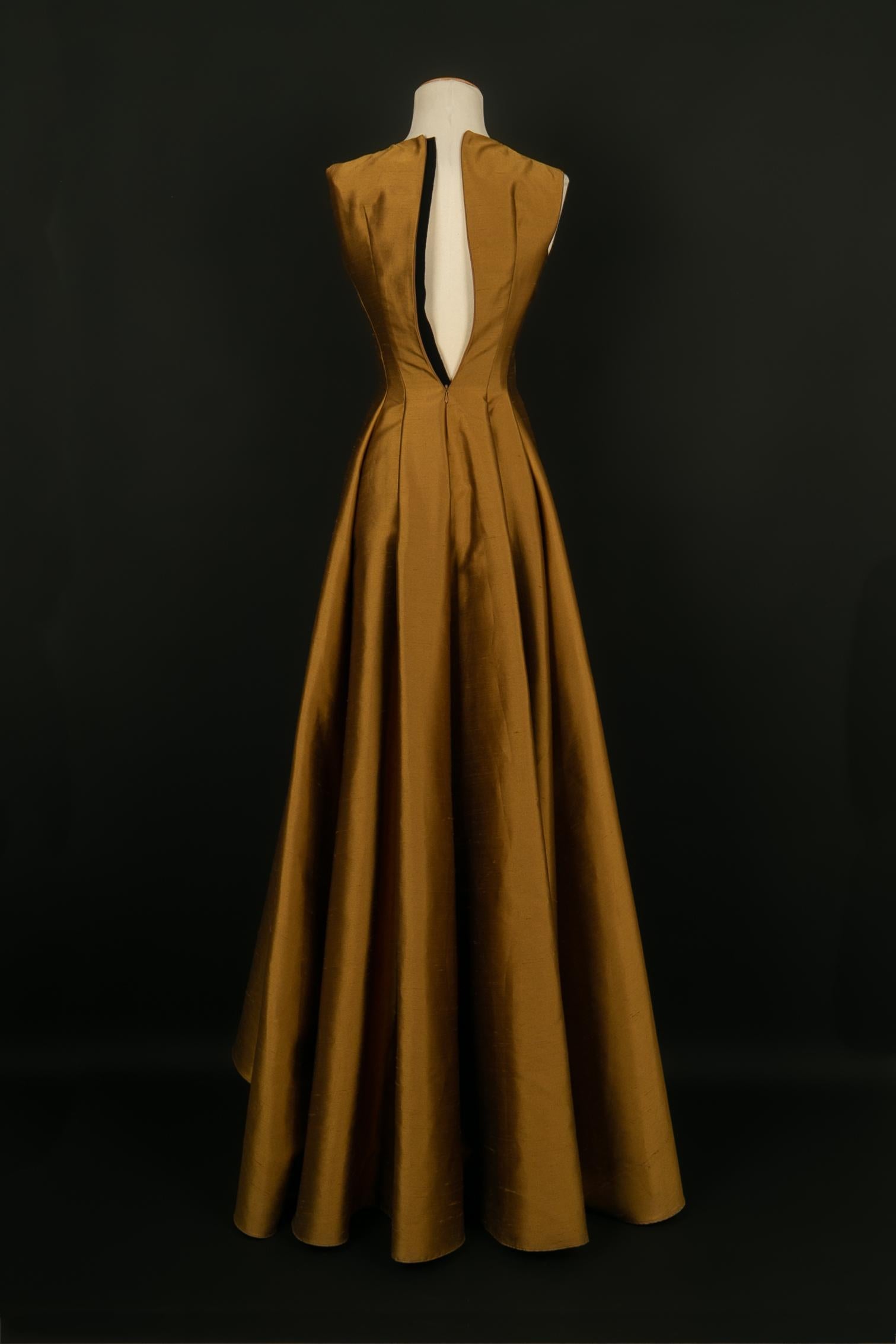 Marron Robe en soie Paule Ka été 2018 en vente