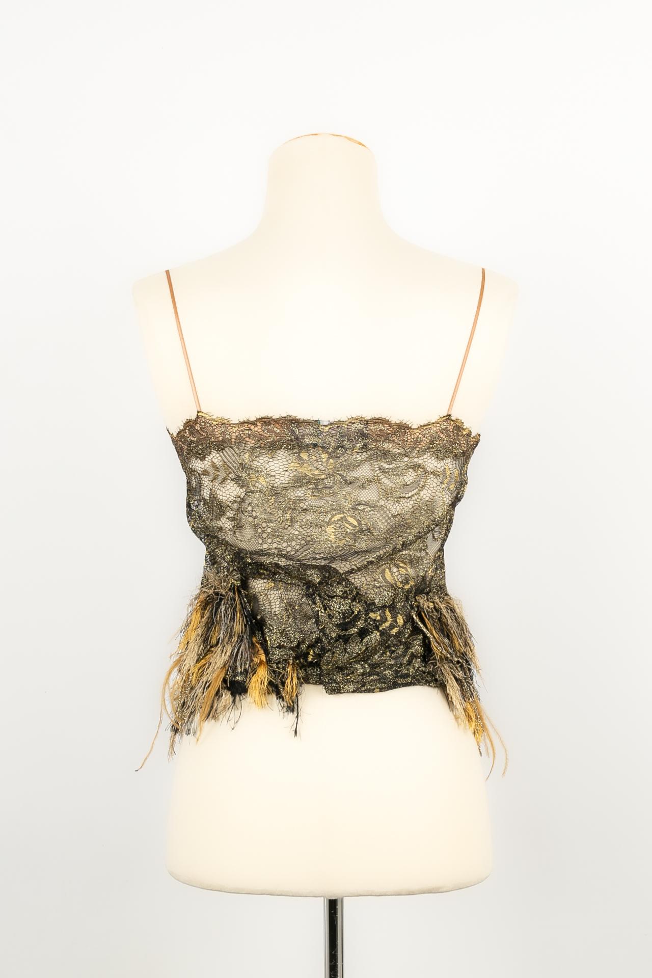 Beige Paule Ka top bustier Winter 2017 For Sale