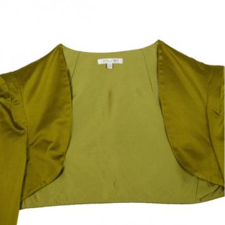 Donna Paul Ka Yellow Bolero & Dress Set L. in vendita