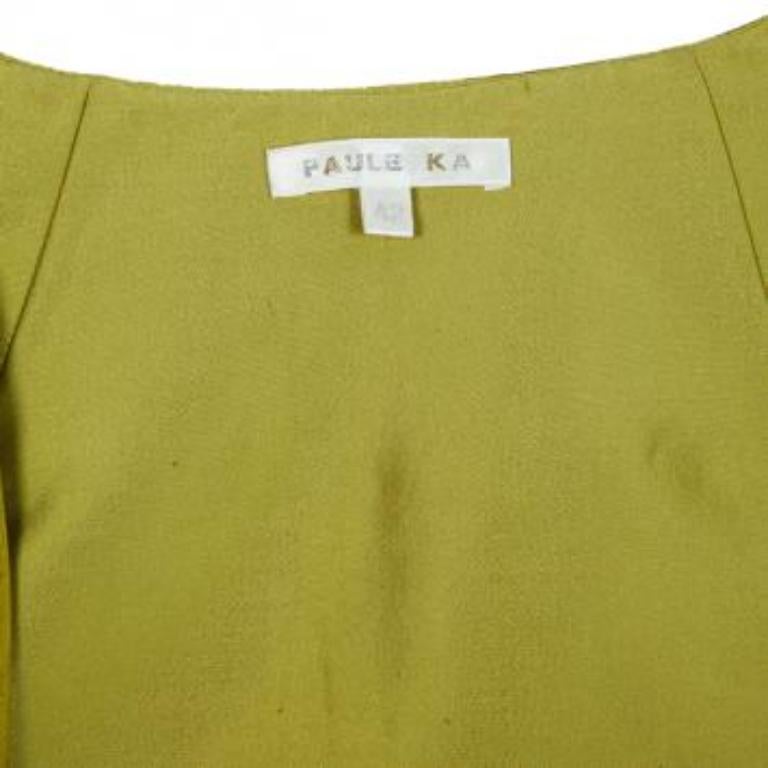 Paul Ka Yellow Bolero & Dress Set L. in vendita 1