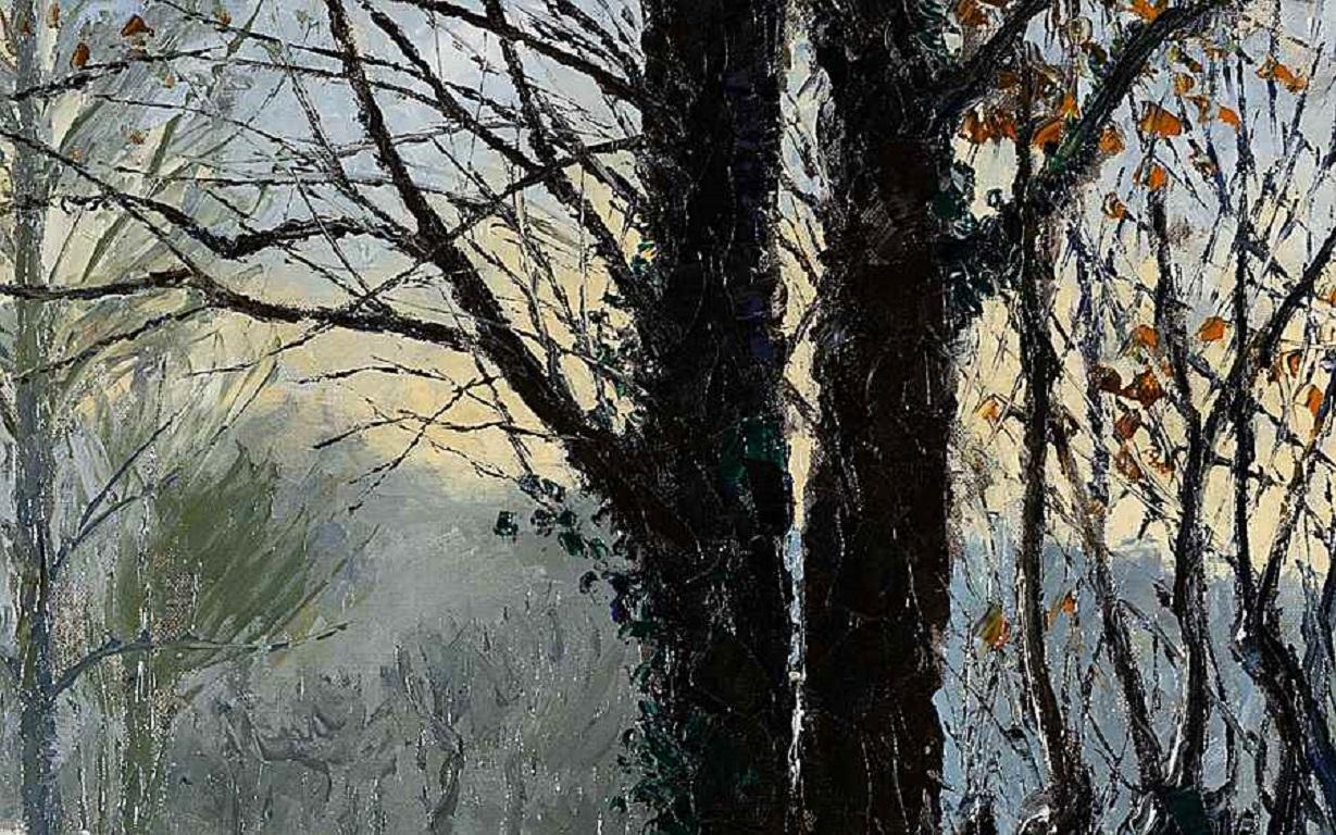 Chemin de la Vallée, Oil on Canvas by Paulémile Pissarro For Sale 2