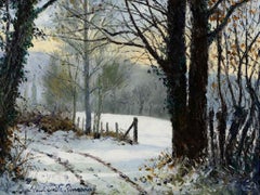 Chemin de la Vallée, Oil on Canvas by Paulémile Pissarro