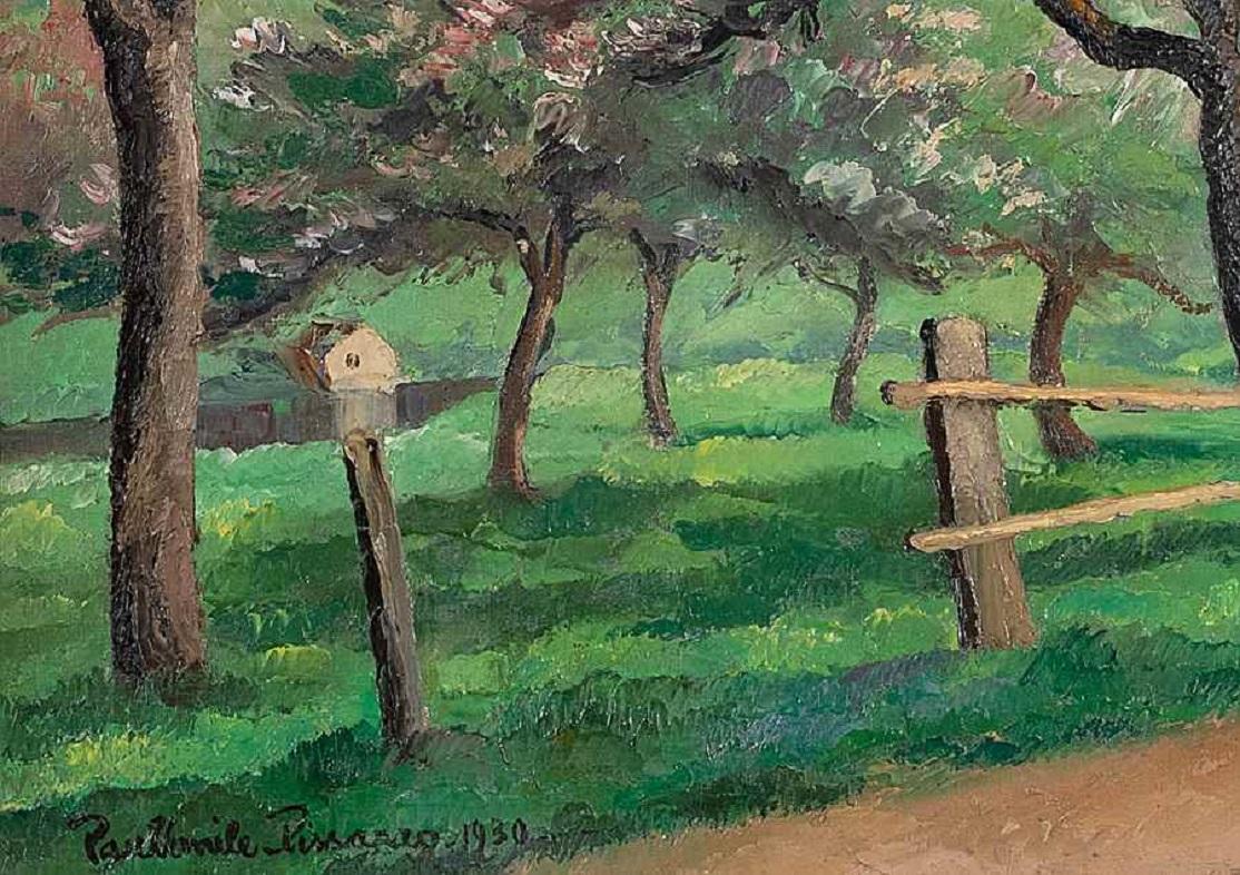 Les arbres by Paulémile Pissarro, 1930 - Oil on Canvas Painting For Sale 1