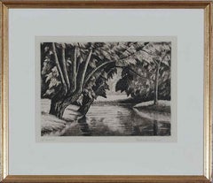 Jardin de la Villa à Brantôme by Paulémile Pissarro - Etching Print