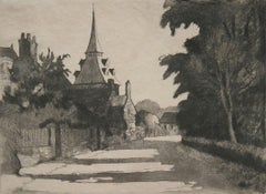 Le Village de Landel by PaulÃ©mile Pissarro - etching