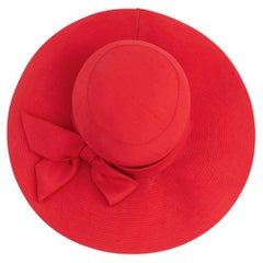 Paulette silk wide brim hat