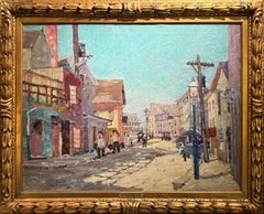 "Old Whaling Wharf, Newport, Rhode Island" Paulette Van Roekens, Impressionist