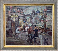 Crystal Bar, Interior American Regional Scene by Pennsylvania Impressionist 