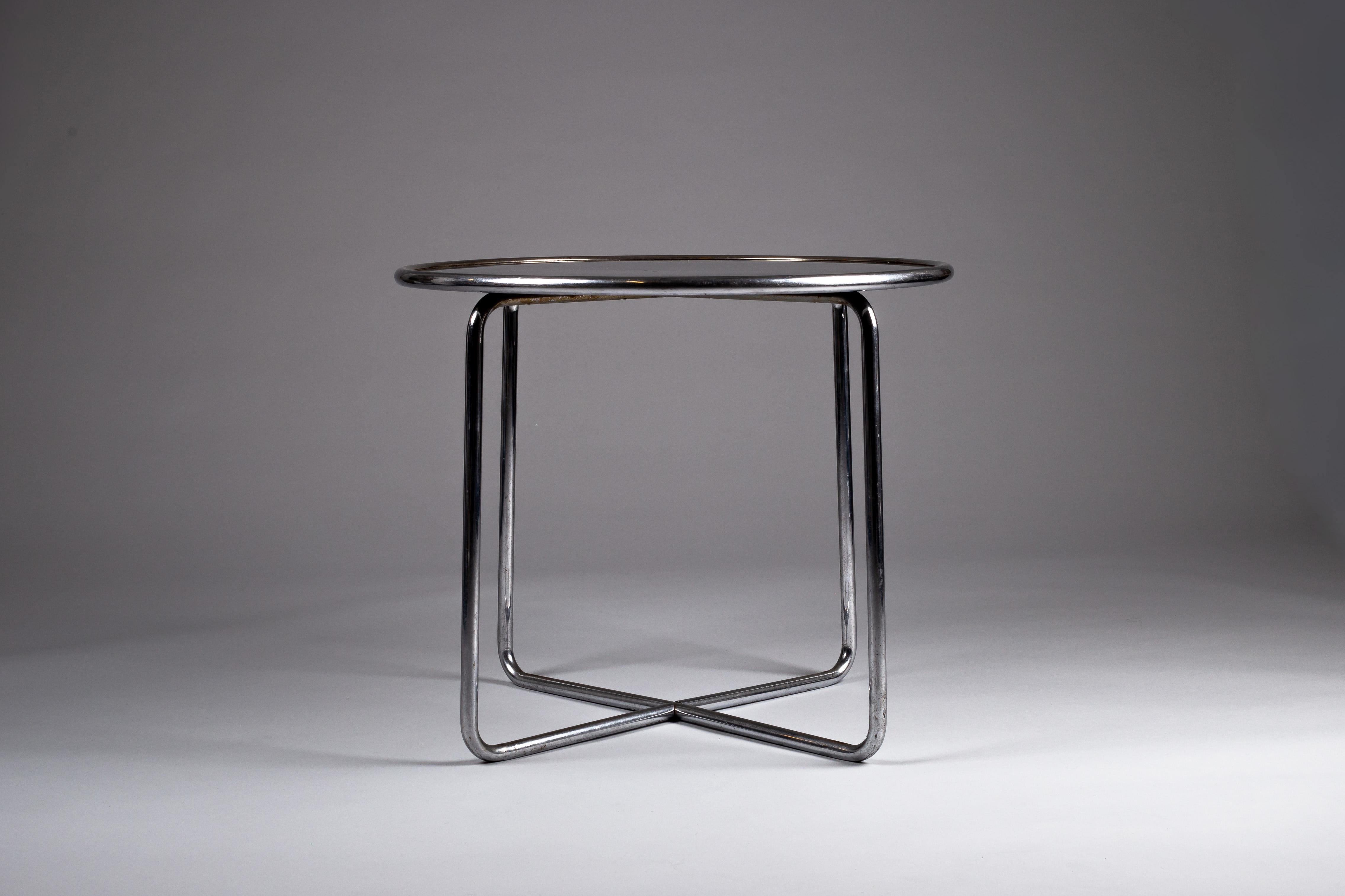 Pauli Blomstedt, mesa de acero tubular de los años 30 para J. Merivaara, Finlandia Bauhaus en venta