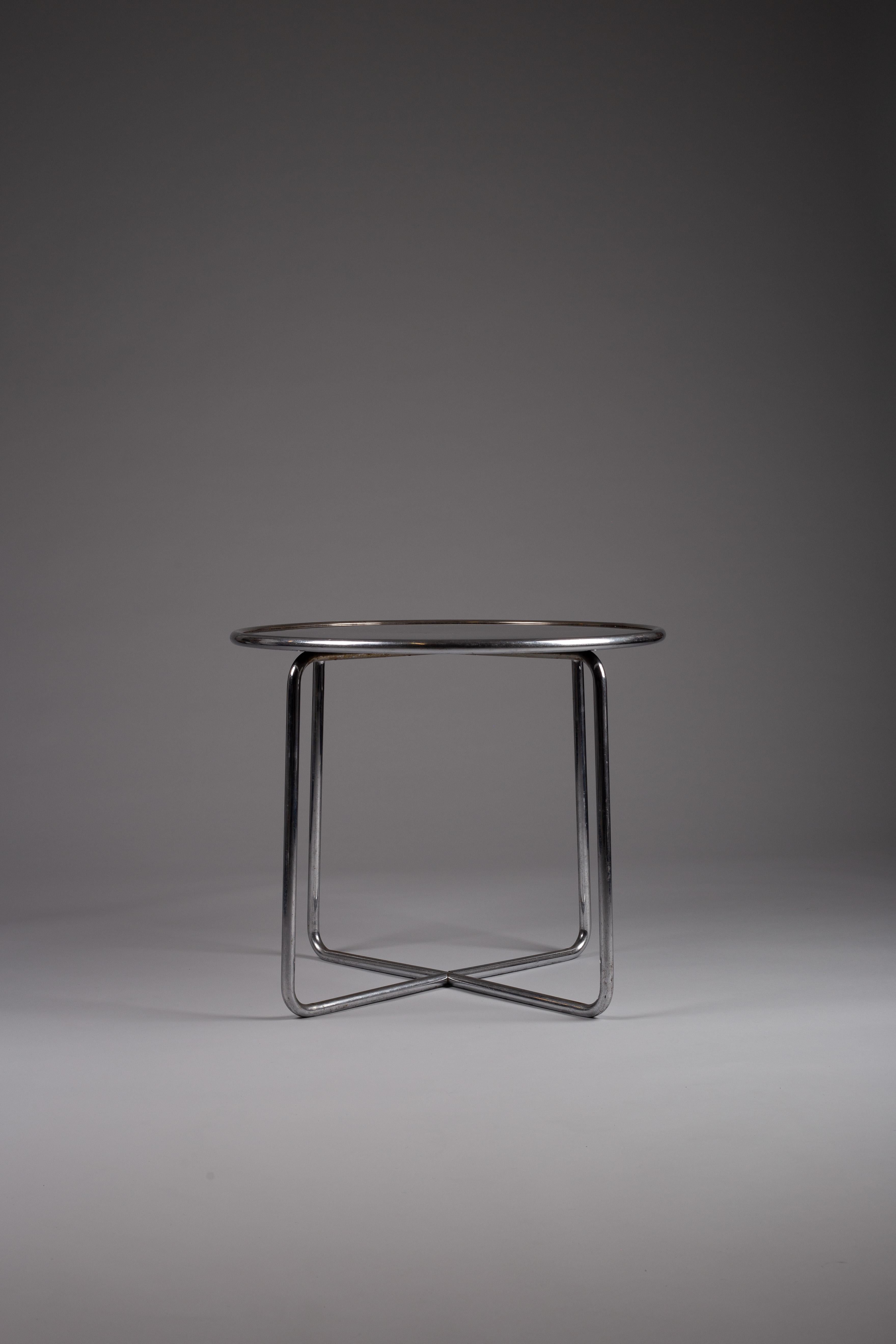 Pauli Blomstedt, mesa de acero tubular de los años 30 para J. Merivaara, Finlandia en Bueno estado para la venta en Turku, Varsinais-Suomi