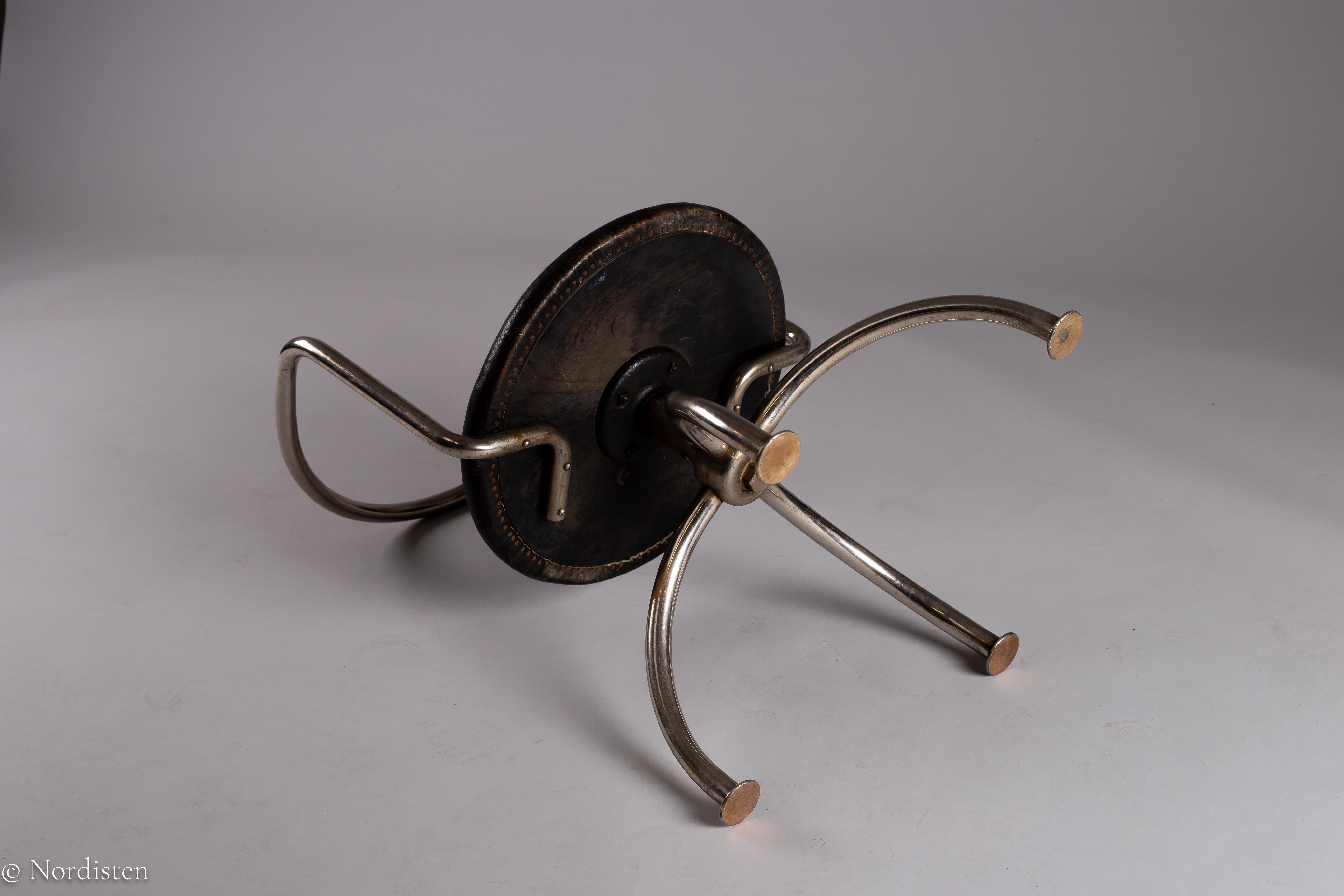 Pauli Blomstedt, ensemble de rares chaises en acier tubulaire des années 1930, Merivaara, Finlande en vente 7