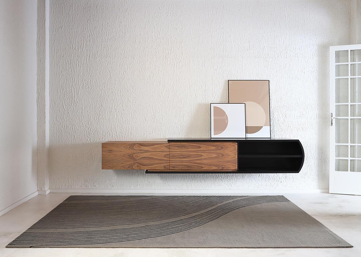 „Pauliceia“-Teppich, inspiriert von Oscar Niemeyer  (Moderne) im Angebot