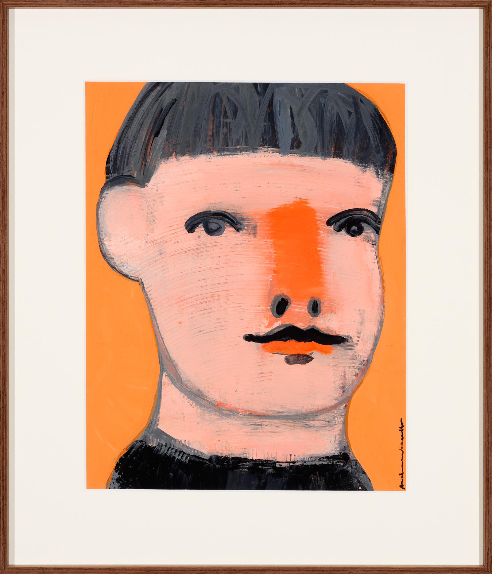 Ritratto con naso rosso - Painting di Paulina Archambault