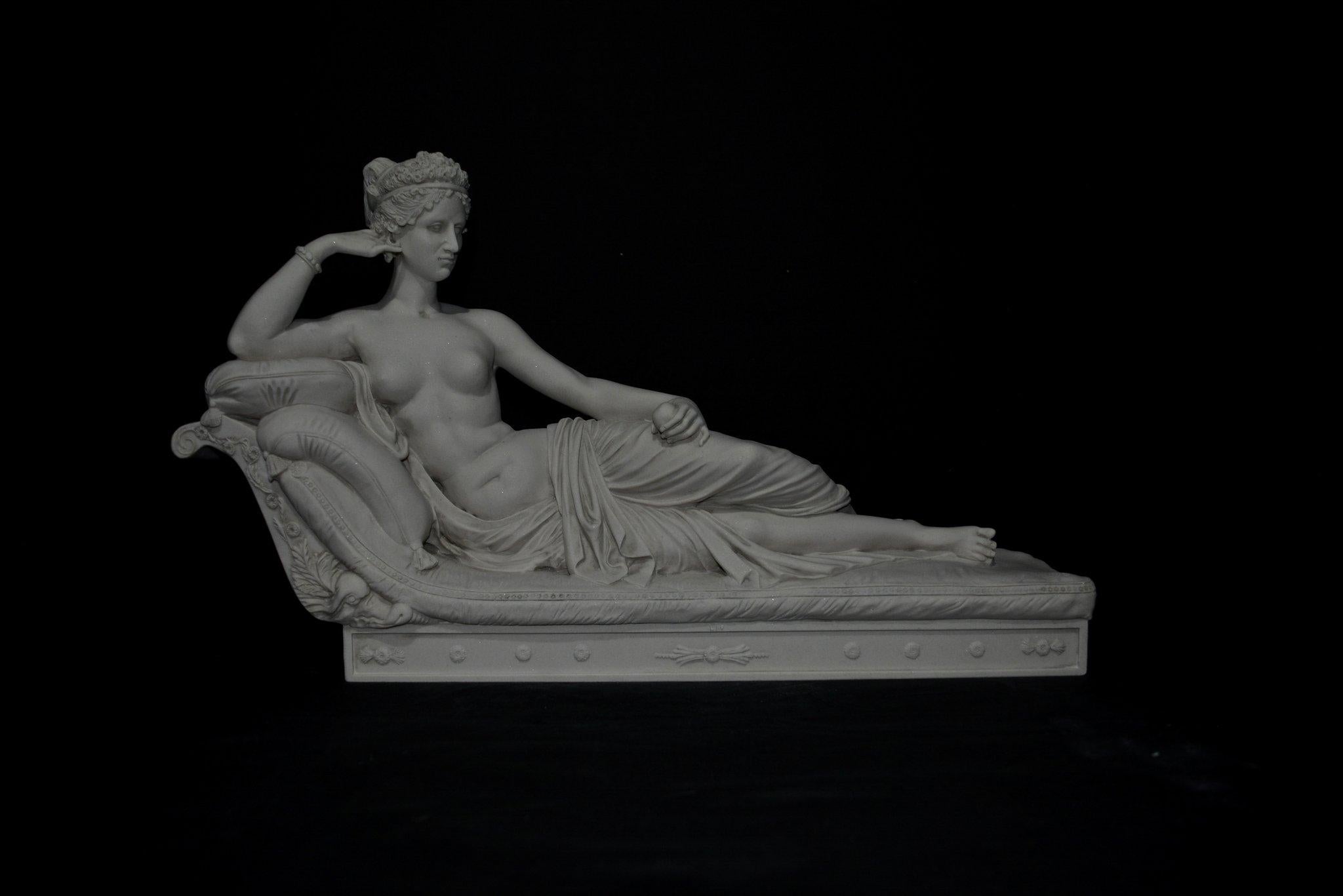 A gorgeous Paulina Borghese marble sculpture, 20th century. 

Paulina Borghese, posing as Venus Victoria, after Antonio Canova monumental statue.
One of Canova’s most Masterly sculptures, his marble portrait of the beautiful Paulina, sister to