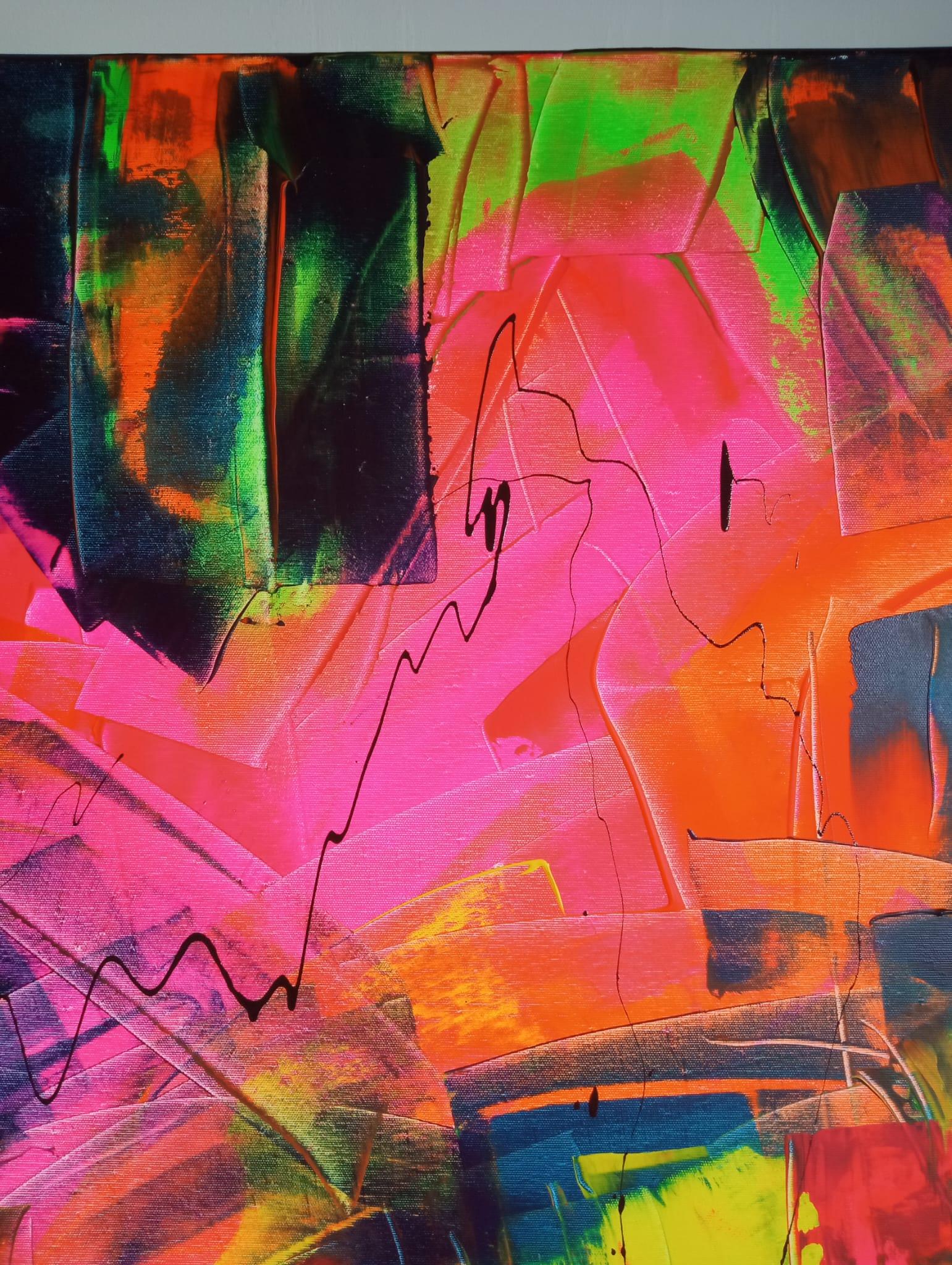 Freedom - Abstract Painting by Paulina Robotecka