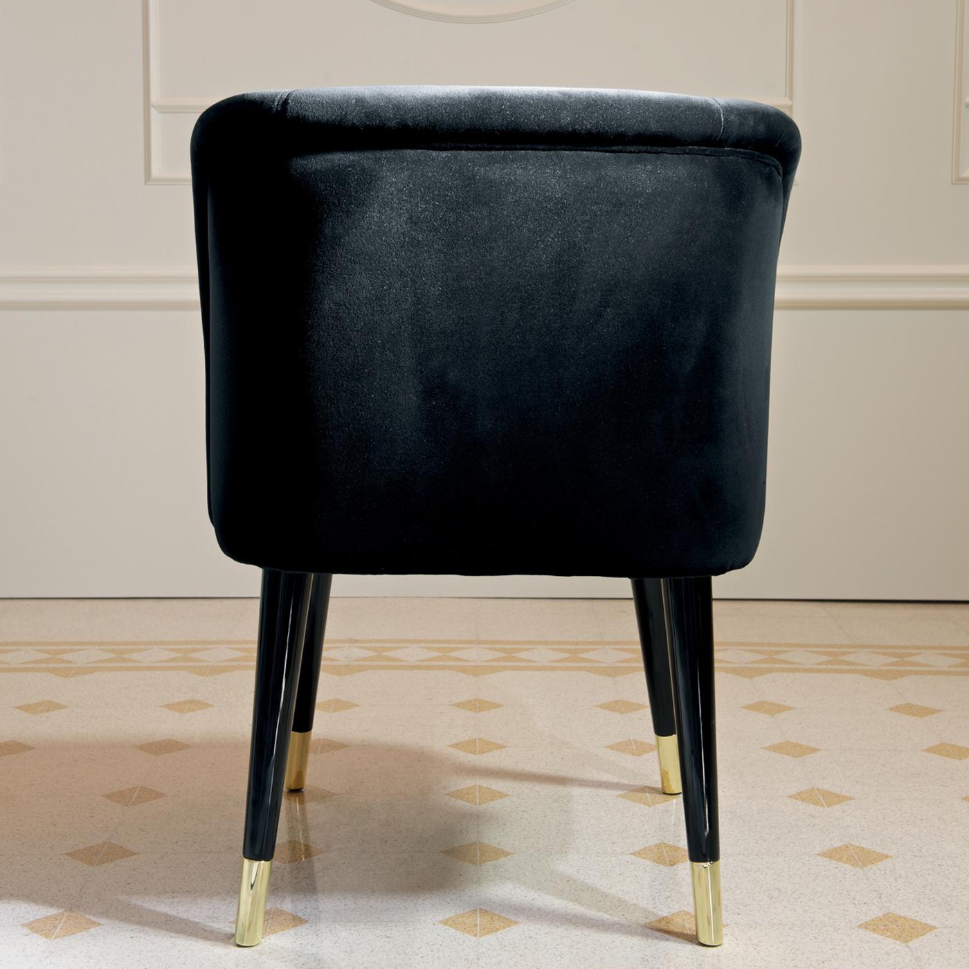 Pauline Black Dining Chair by Dom Edizioni  In New Condition In Milan, IT