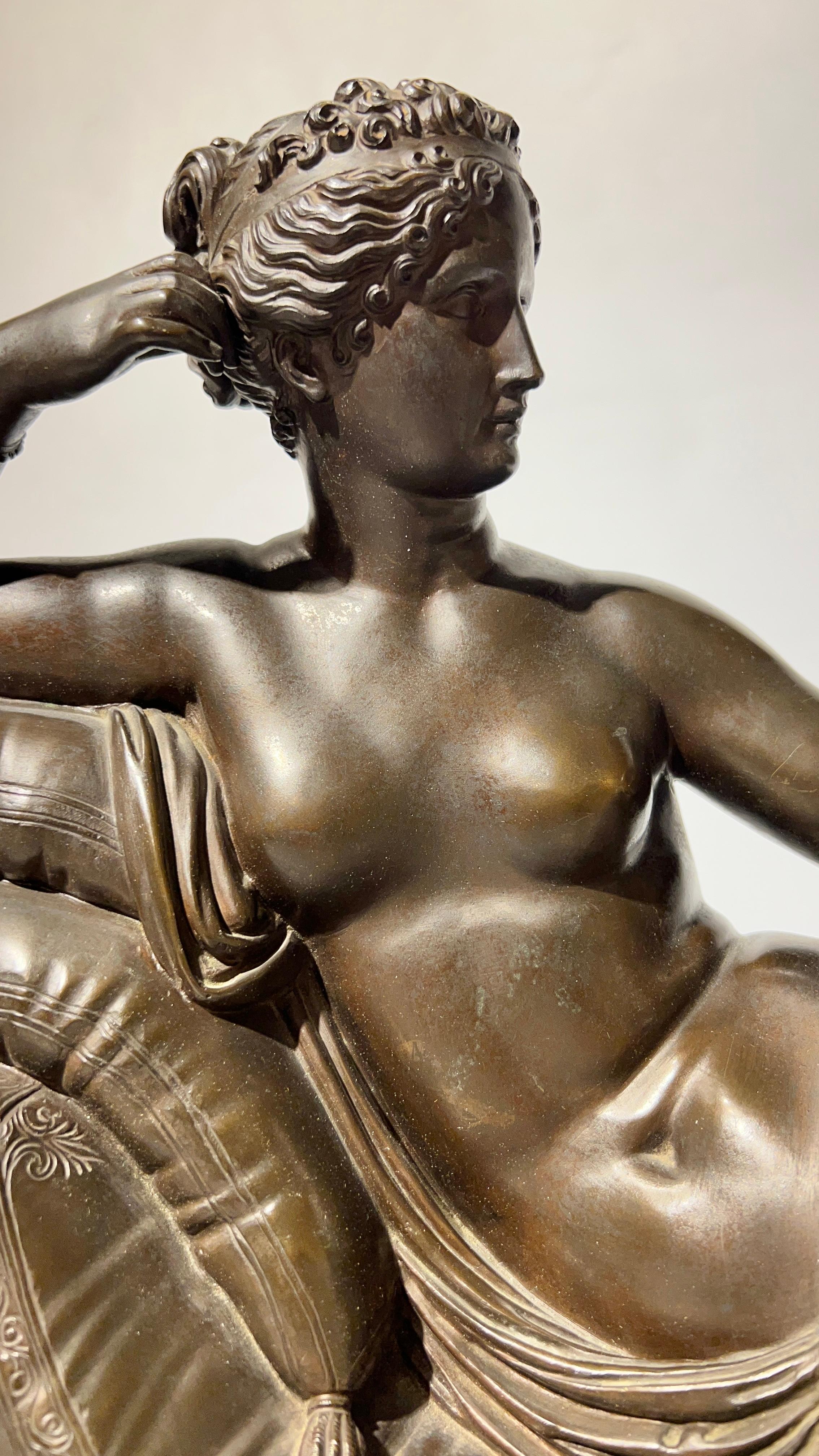 Pauline Bonaparte en bronze représentant Vénus Victrix d'après Antonio Canova Bon état - En vente à New York, NY