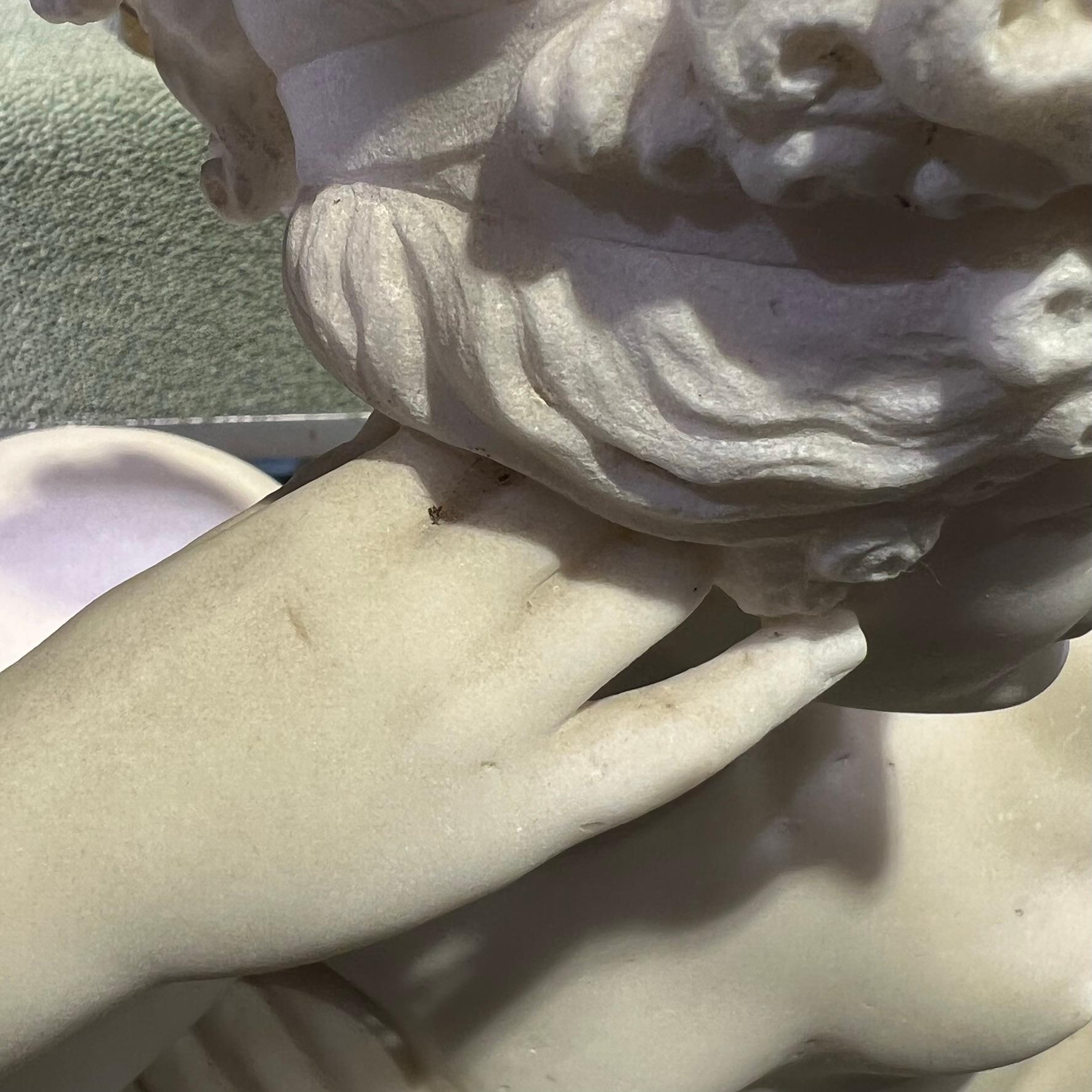 Pauline Bonaparte as Venus Victrix Marble Sculpture After Antonio Canova For Sale 3