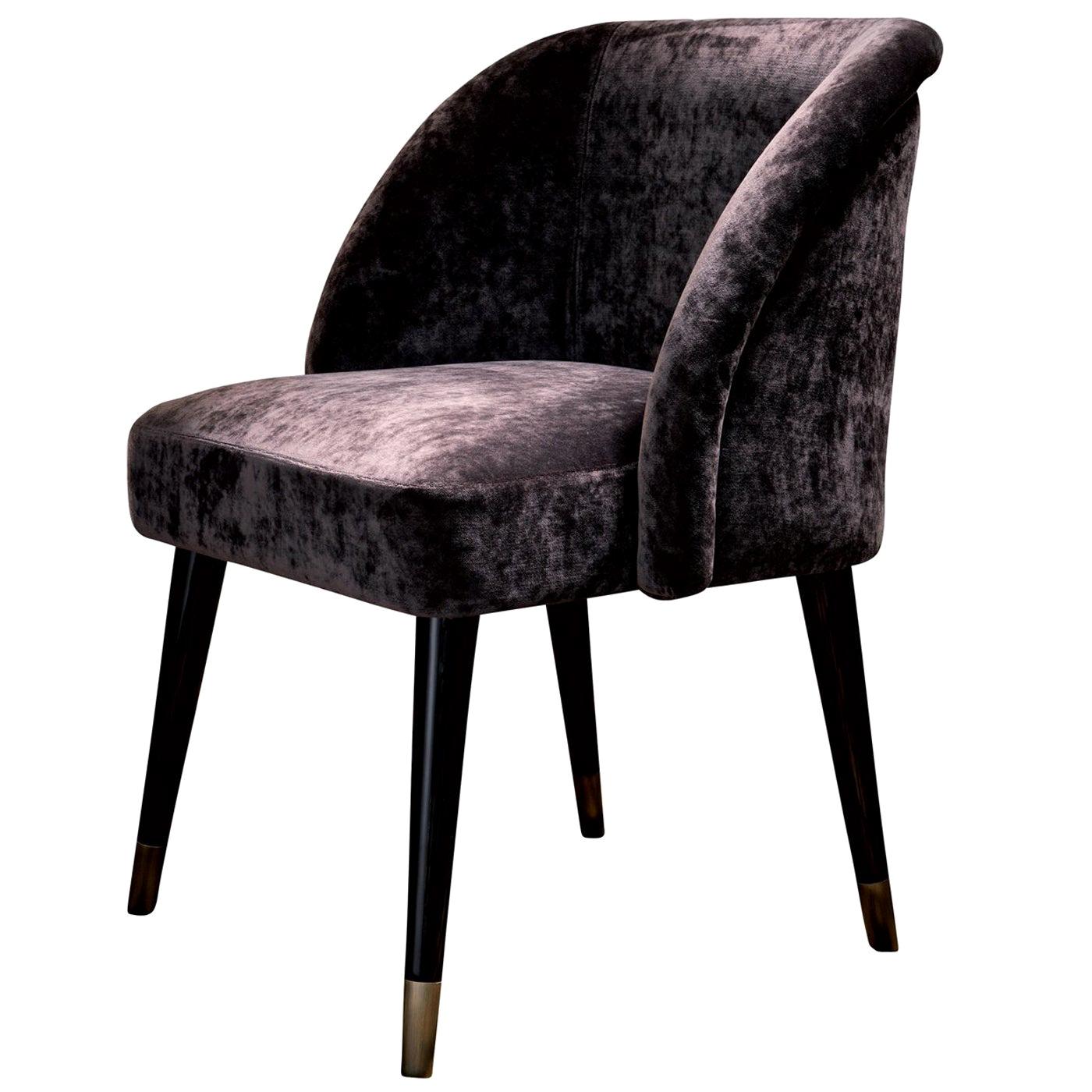 Pauline Brown Dining Chair by Dom Edizioni For Sale