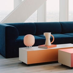 Pauline Deltour Langer 'Bloc' Tisch aus Birke in Burnt Orange für Established & Sons