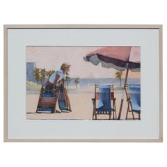 Impressionist Beach Scene