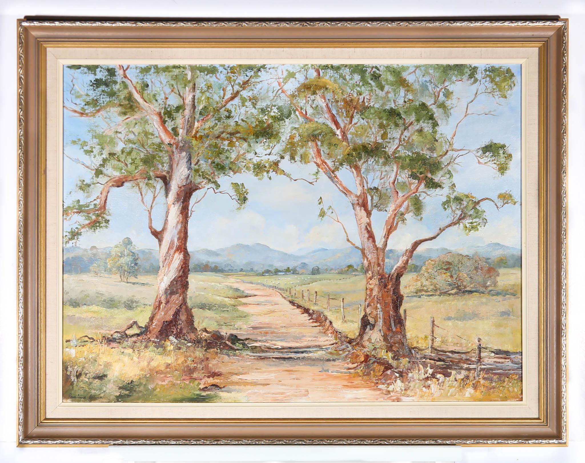 Pauline Johns - Framed 20th Century Oil, Off the Beaten Track For Sale 3