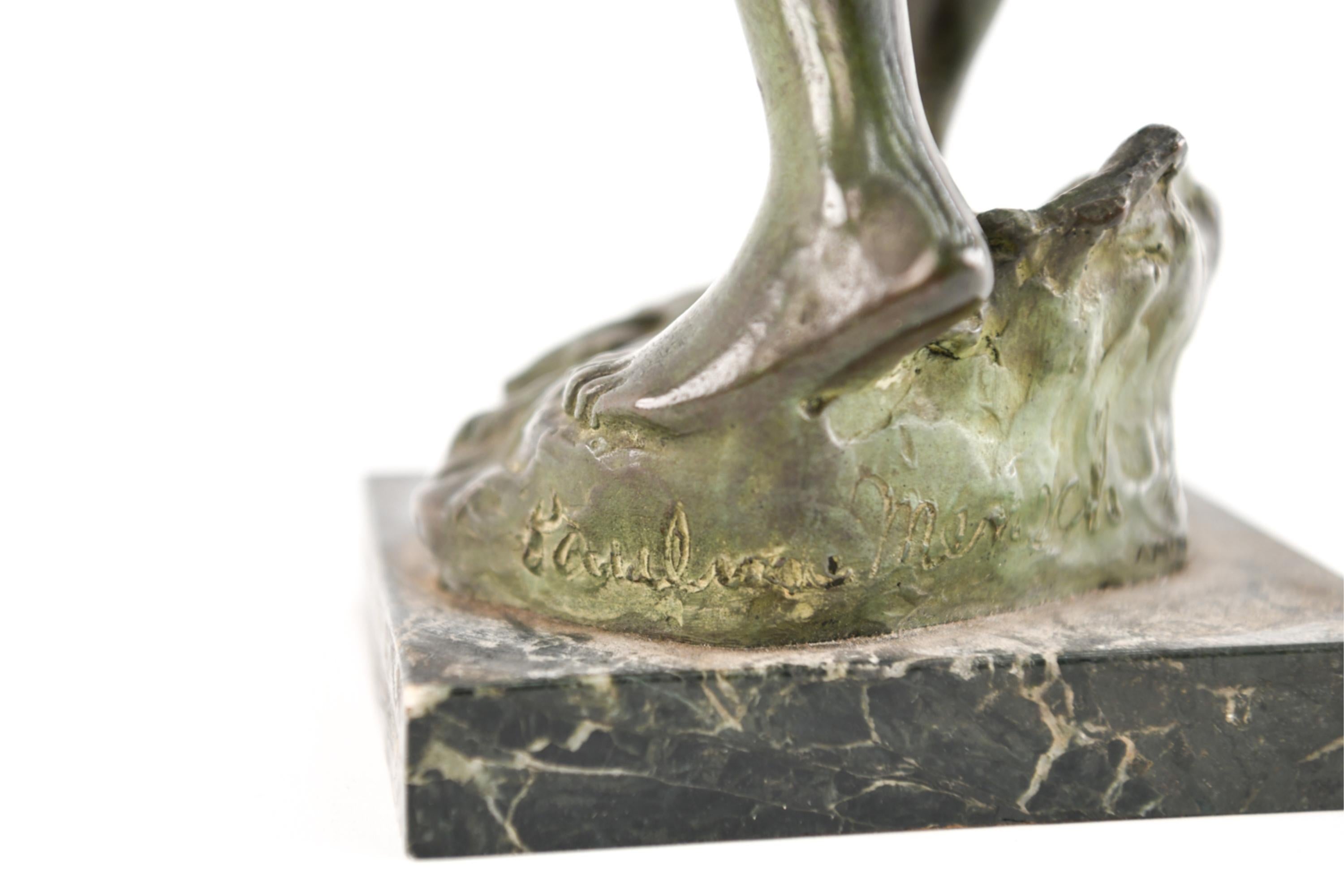 Pauline Mensch Early 20th Century Bronze Nude For Sale 5