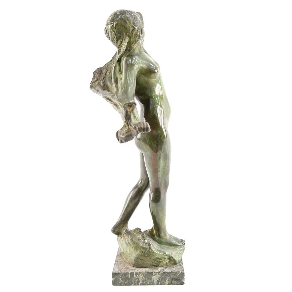Pauline Mensch Early 20th Century Bronze Nude For Sale 9