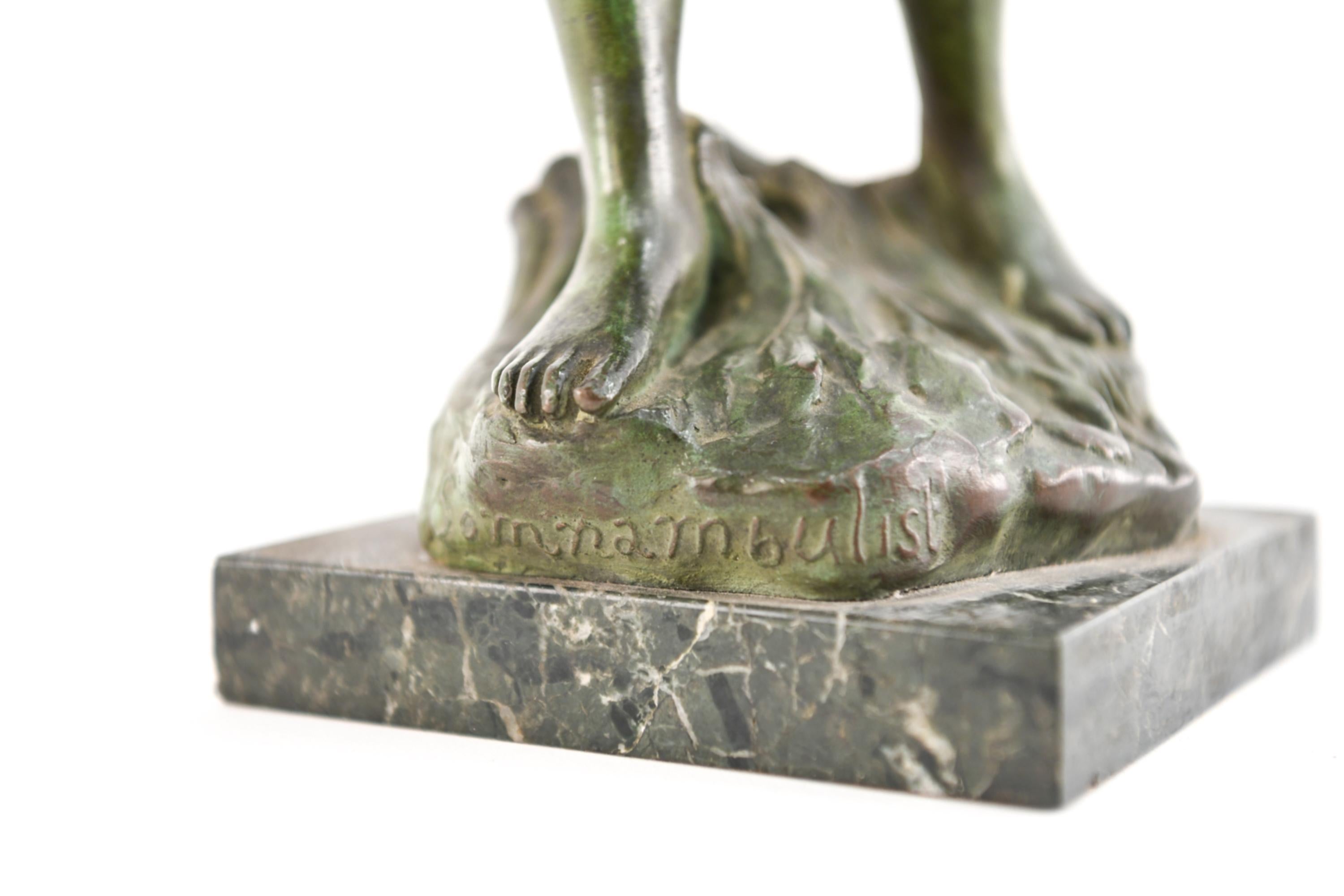 Pauline Mensch Early 20th Century Bronze Nude For Sale 2