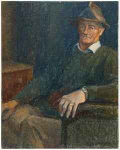 Pauline Plummer (née en 1933) - 1974 Huile, John Williams Farmer