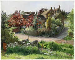 Pauline Plummer (b.1933) - 1981 Oil, The Village in Summer