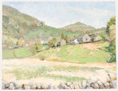 Vintage Pauline Plummer (b.1933) - 1985 Oil, Yorkshire Cottages