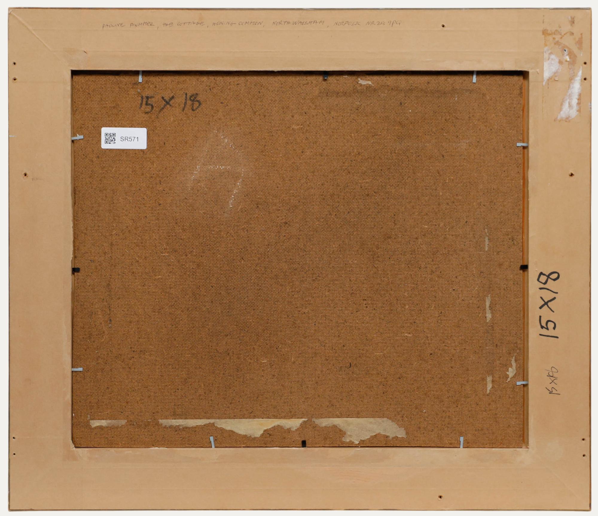 Pauline Plummer (geb. 1933) - 1990 Öl, The Cottage, Honing Common, North Walsham im Angebot 2