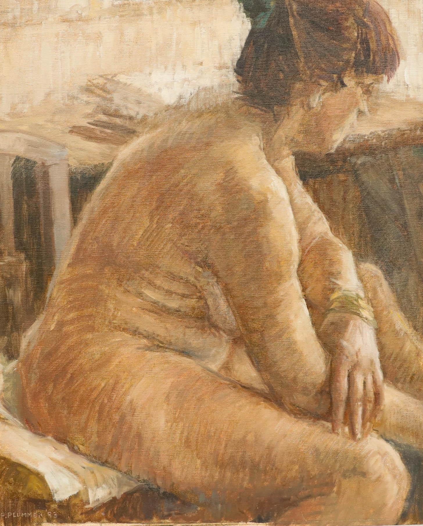 Pauline Plummer (b.1933) - 1993 Oil, Life Study For Sale 1