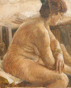 Pauline Plummer (b.1933) - 1993 Oil, Life Study